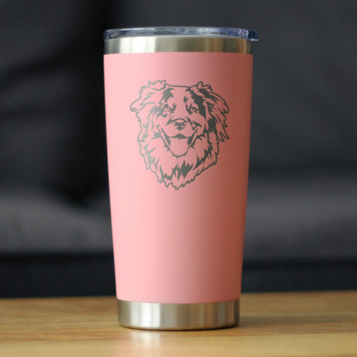 CT20oz australianshepherdface pink LS1 SQ