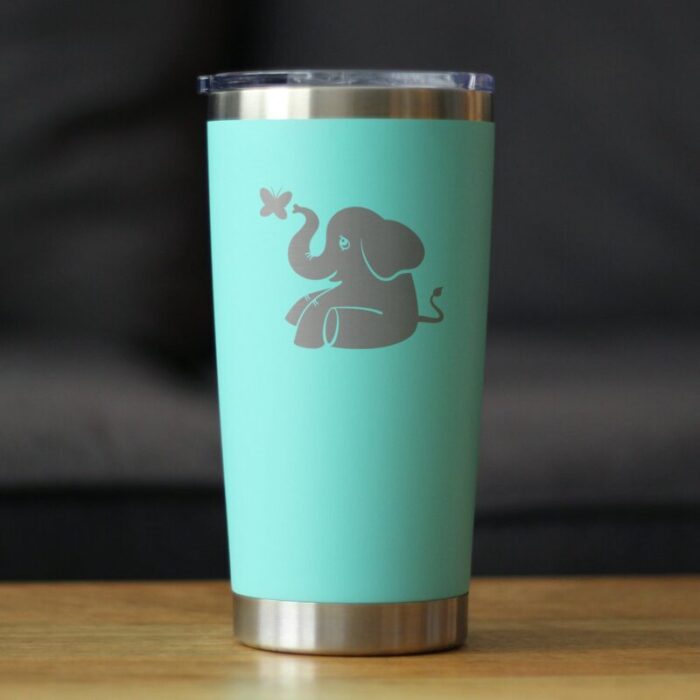 CT20oz cuteelephant teal LS1 SQ