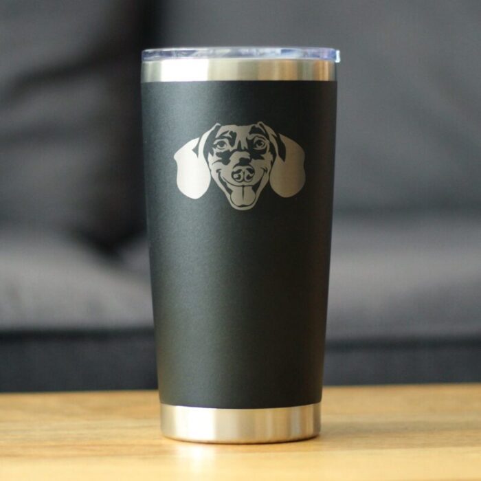 CT20oz dachshundface black LS1 SQ