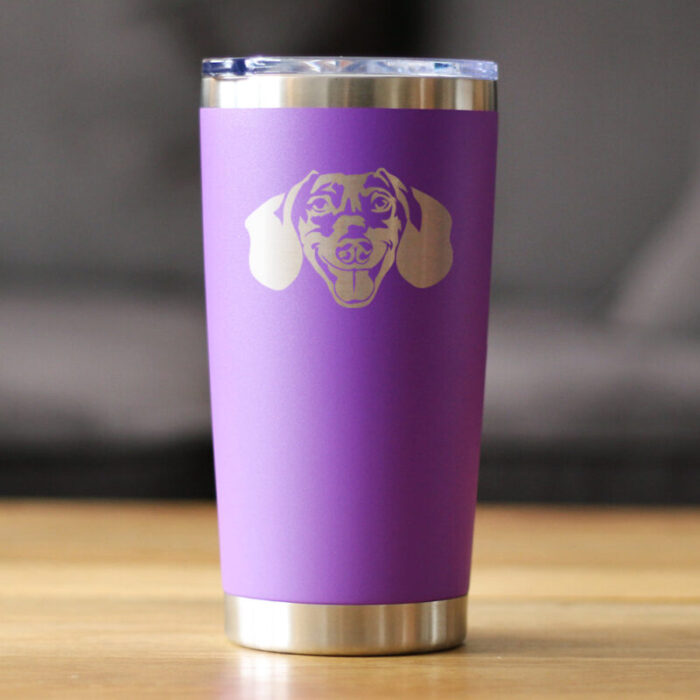 CT20oz dachshundface purple LS1 SQ