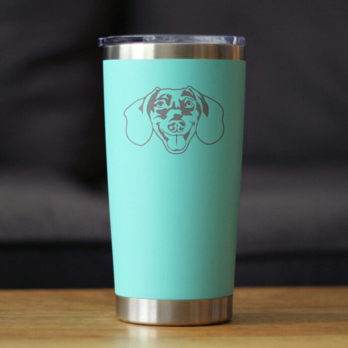 CT20oz dachshundface teal LS1 SQ