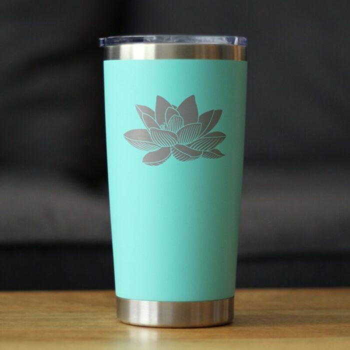 CT20oz lotusflower teal LS1 SQ