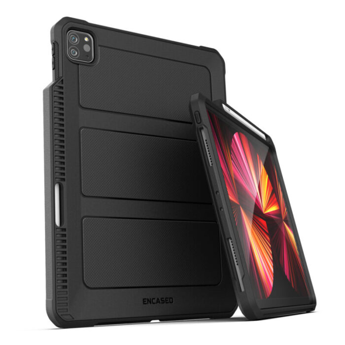 Encased Falcon for iPad Pro 11 Case 20202021 Protective iPad Case Black FA183