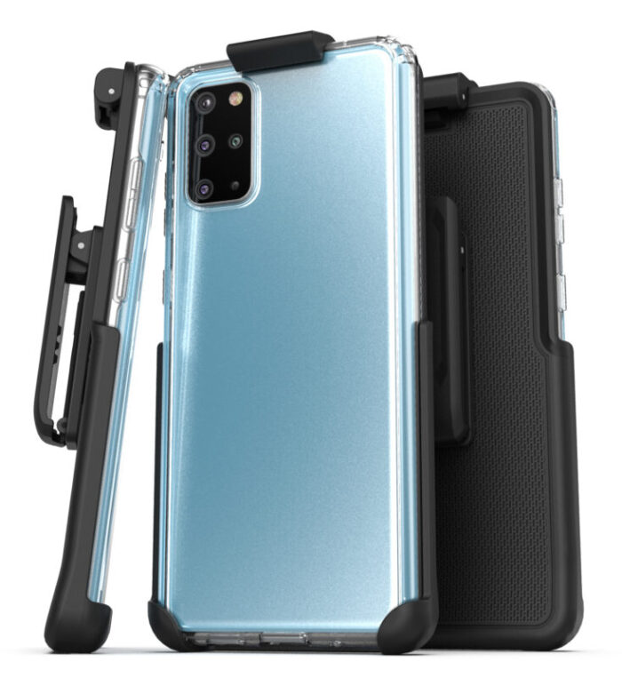 Galaxy S20 Plus Clear back Case and Holster Clear Clear CB111 HL