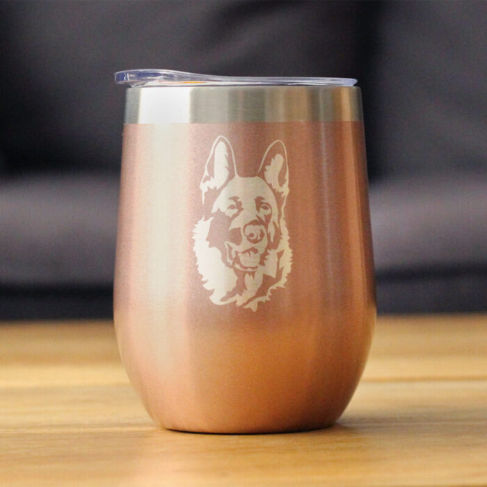 ITWT GermanShepherdFace RoseGold LS1 SQ BITWT1031814