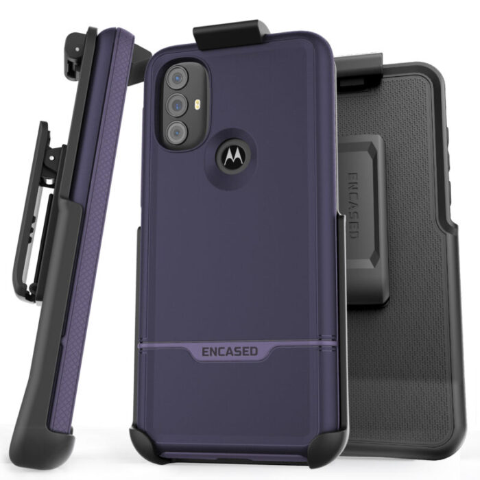 Moto G Power 2022 Rebel Case with Belt Clip Holster Purple RB222IGHL