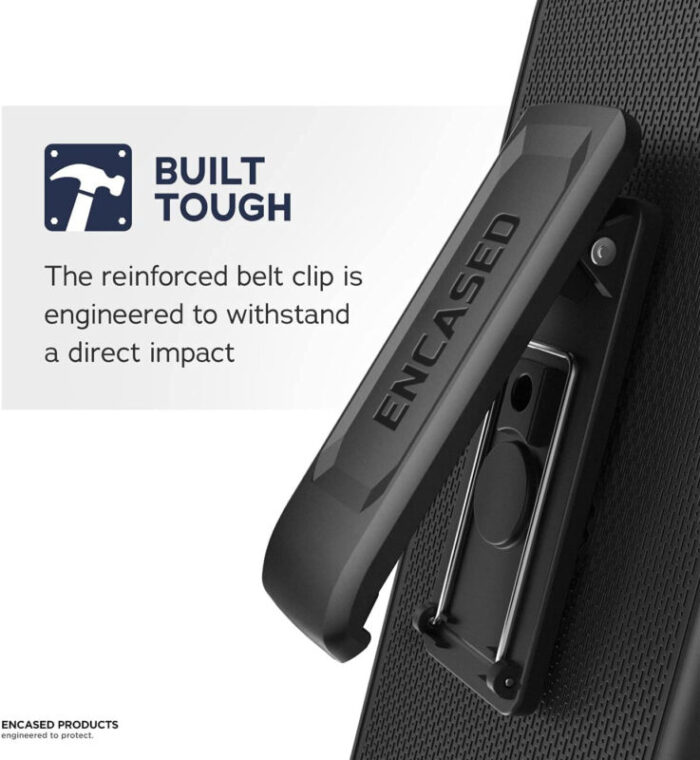 Samsung Galaxy S22 Rebel Case with Belt Clip Holster Black Black RB213BKHL 3