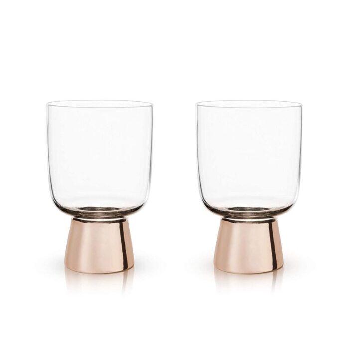 Set of 12 Raye Copper Footed Cocktail Tumblers in Gift Box 8