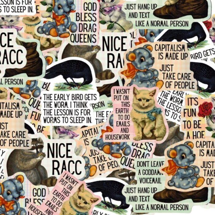 Vintage Animal Sticker Pack 7 Designs 4