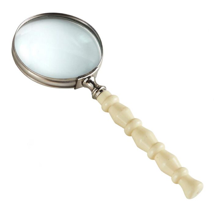 White Magnifying Glass Decorative Handheld Magnifier 4