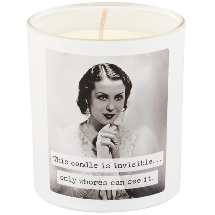 Whores Candle Vintage Photograph Double Sided Design Soy Wax Lavender Jasmine Scent 2