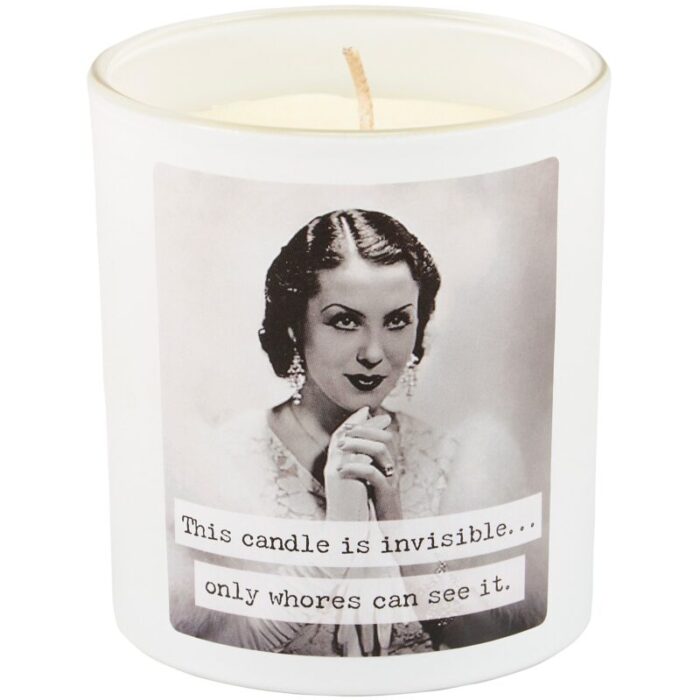 Whores Candle Vintage Photograph Double Sided Design Soy Wax Lavender Jasmine Scent 5