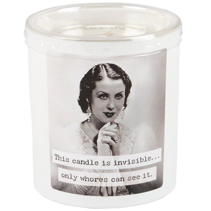 Whores Candle Vintage Photograph Double Sided Design Soy Wax Lavender Jasmine Scent 6