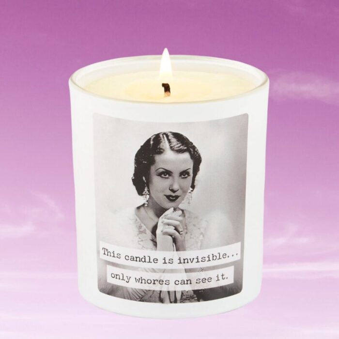 Whores Candle Vintage Photograph Double Sided Design Soy Wax Lavender Jasmine Scent