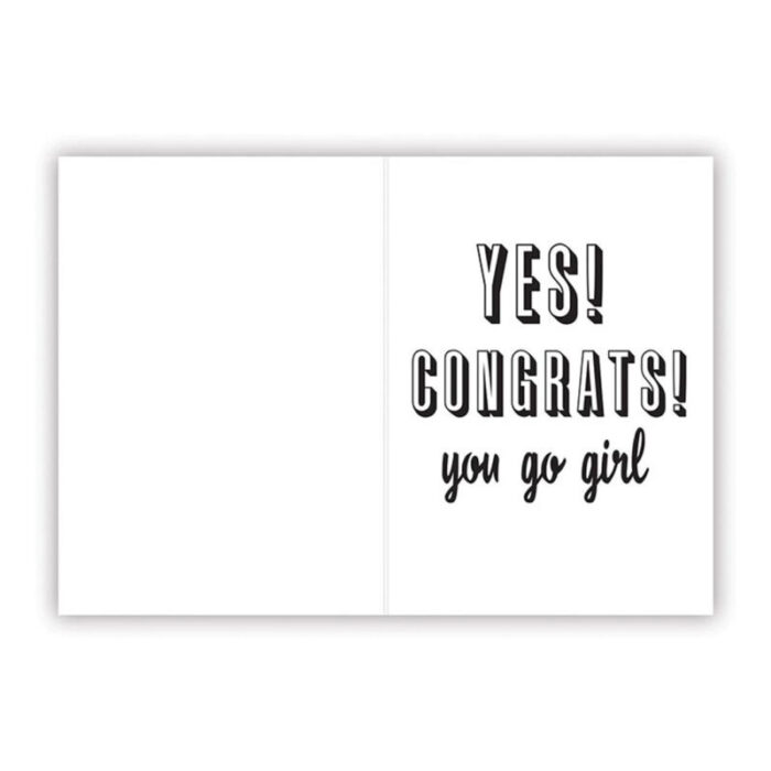 You Go Girl Motel Style Keychain with Greeting Card 2