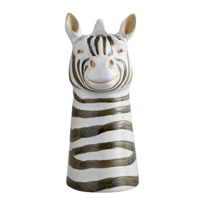 Zebra Vase Planter 8 5 High Fabulous Ceramic Black and White Stripe Vase for Flowers or Plants 8