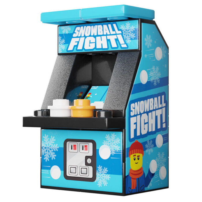 custom lego b3 customs snowball fight arcade game