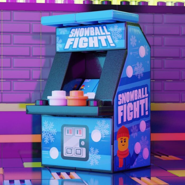 custom lego b3 customs snowball fight arcade game2