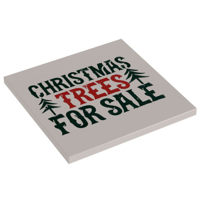 custom lego christmas trees for sale sign