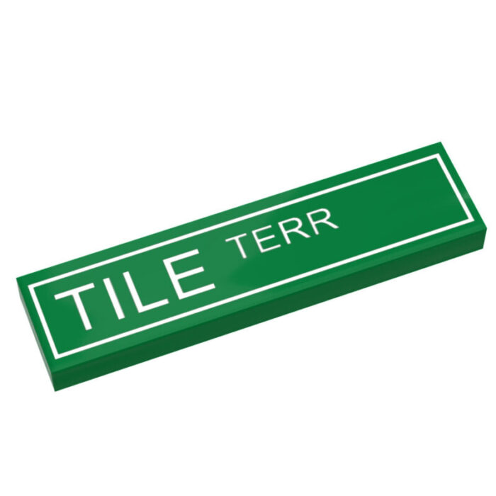 custom lego tile terrace street sign