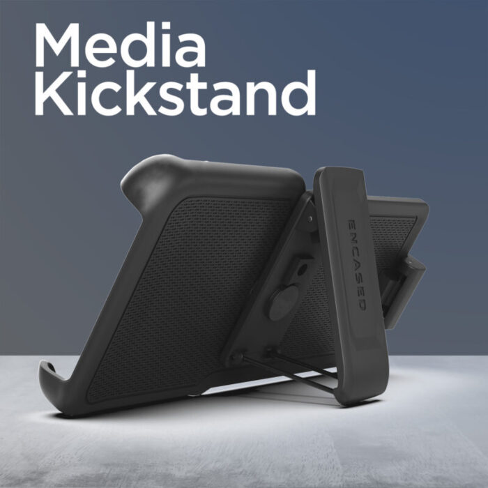 encased phone holster media kickstand 2