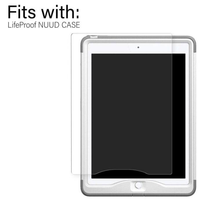 iPad Air 2 Lifeproof Nuud Tempered Glass Clear Encased MGL0703 3