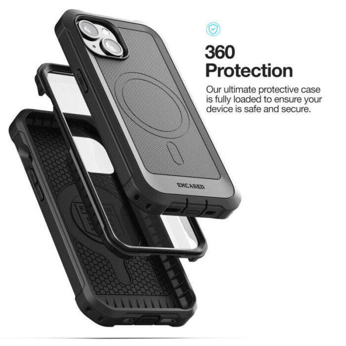 iPhone 15 Falcon Shield Case with Belt Clip Holster EMSFS336HL 3