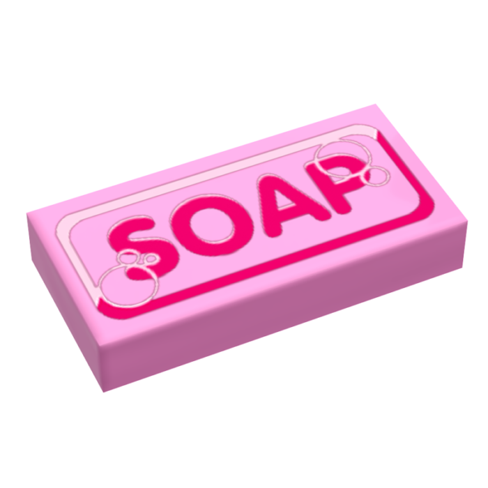 lego bar of soap custom printed