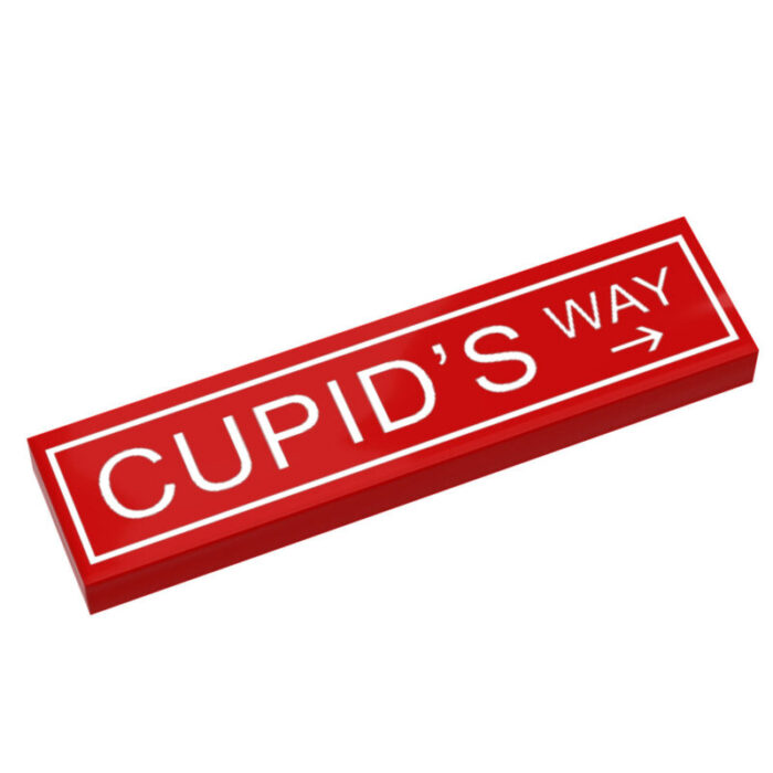 lego cupids way vday street sign